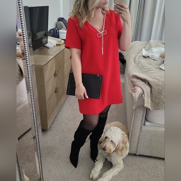 Red Holiday Dress - Picture 6 of 9